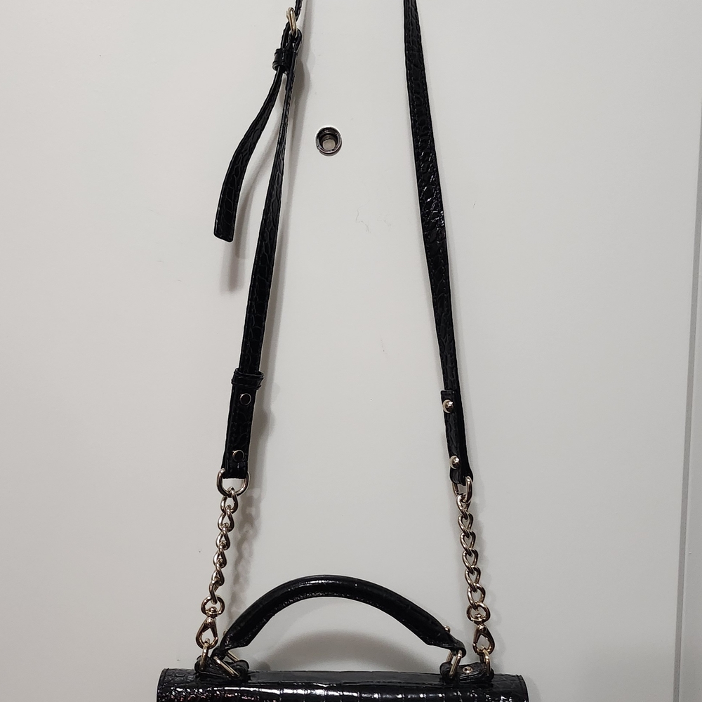 Kate Spade Black Crossbody Bag with Gold Chain